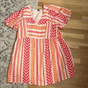 Old Navy Multicolored Ruffled Tiered Midi Sundress